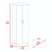 Giga armoire organizer with two shelves, hanging rod, and double doors, ideal for closet storage and wardrobe organization.