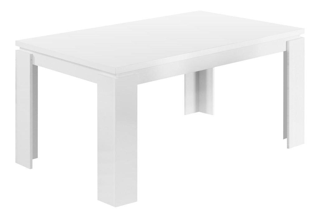 140" Solid Wood Dining Table - White
