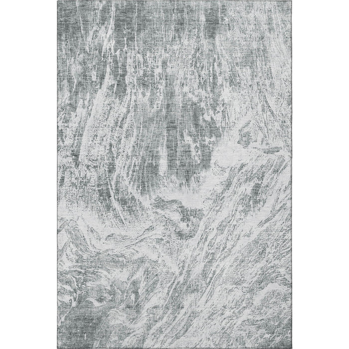 10' X 14' Abstract Washable Area Rug With UV Protection (676782) - Gray / Ivory