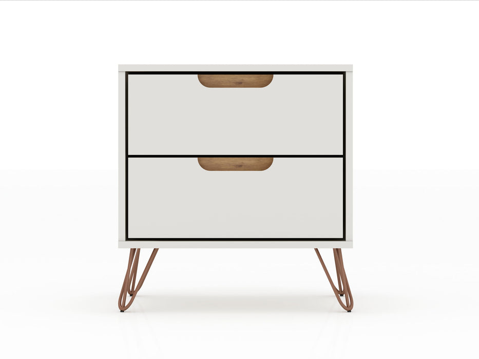 Manhattan Rockefeller - 2-Drawer Wooden Nightstand