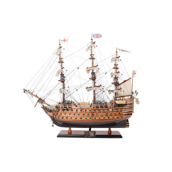 Hand Painted Model Boat (624630) - Light Brown