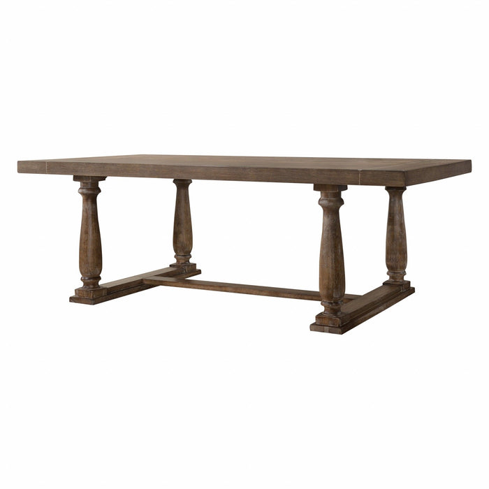84" Trestle Base Dining Table - Brown