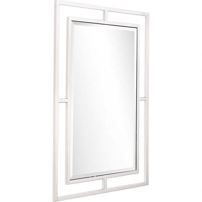 42" Metal Framed Accent Mirror - Silver