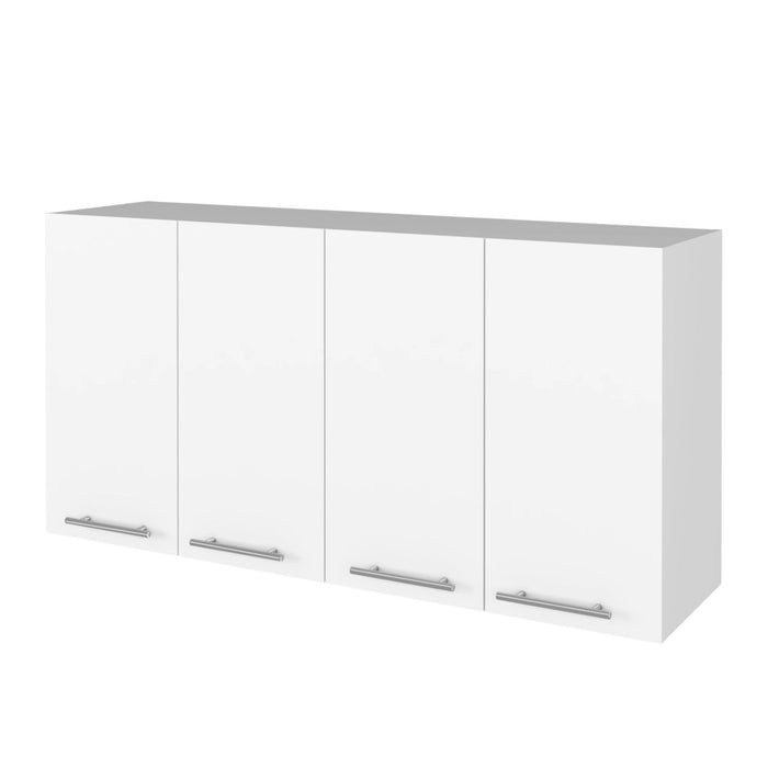 41" Wood Kitchen Island Set With Storage - Black / White