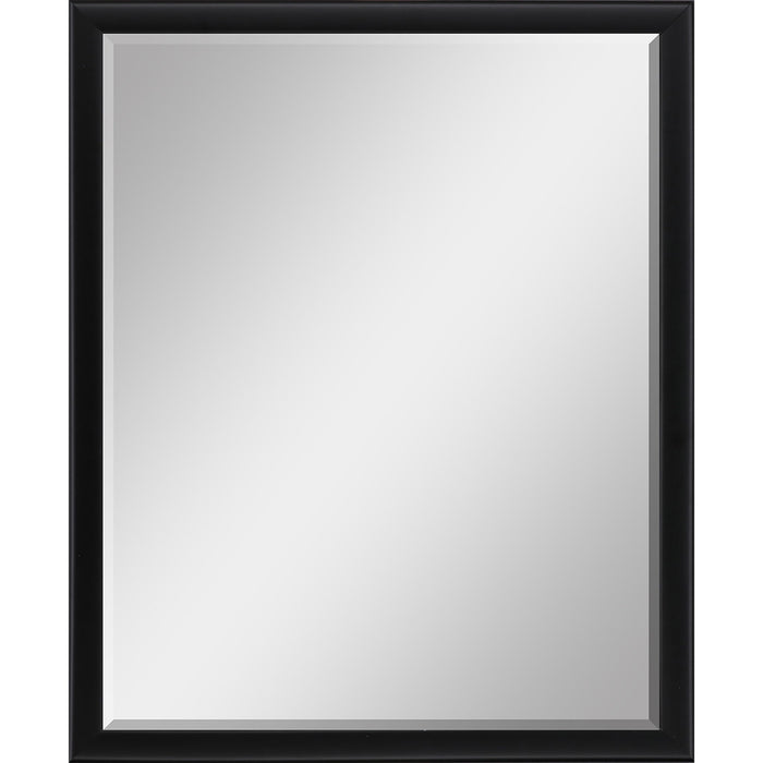 42" Solid Wood Framed Accent Mirror - Black