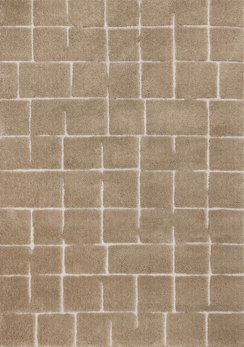 8' X 11' Geometric Area Rug (660270) - Gray / Taupe