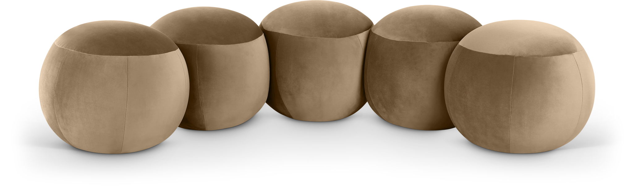 Velvet upholstered Apollo bench by Meridian Furniture with a sleek design and plush seating, ideal for living or bedroom decor.