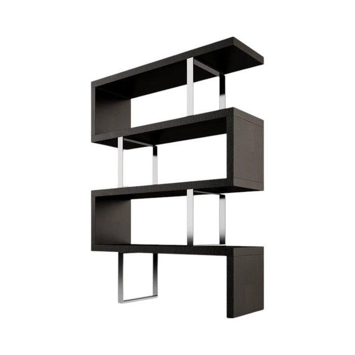 Three Tier Etagere Bookcase (555008) - Black / Silver