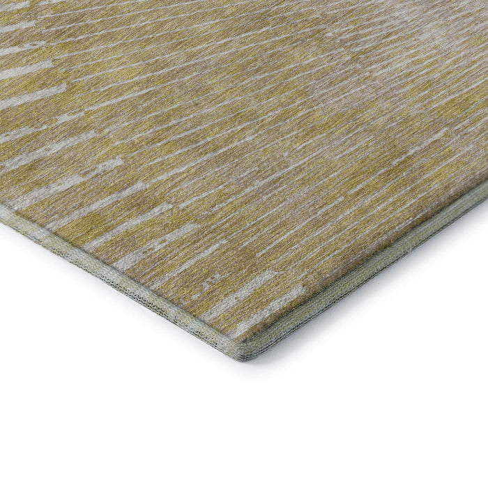 10' X 14' Geometric Washable Area Rug With UV Protection (648364) - Wheat / Beige