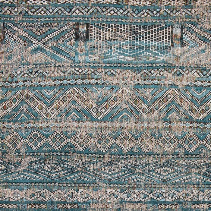 6' X 8' Oriental Kilim Washable Area Rug (548593) - Blue / Gray