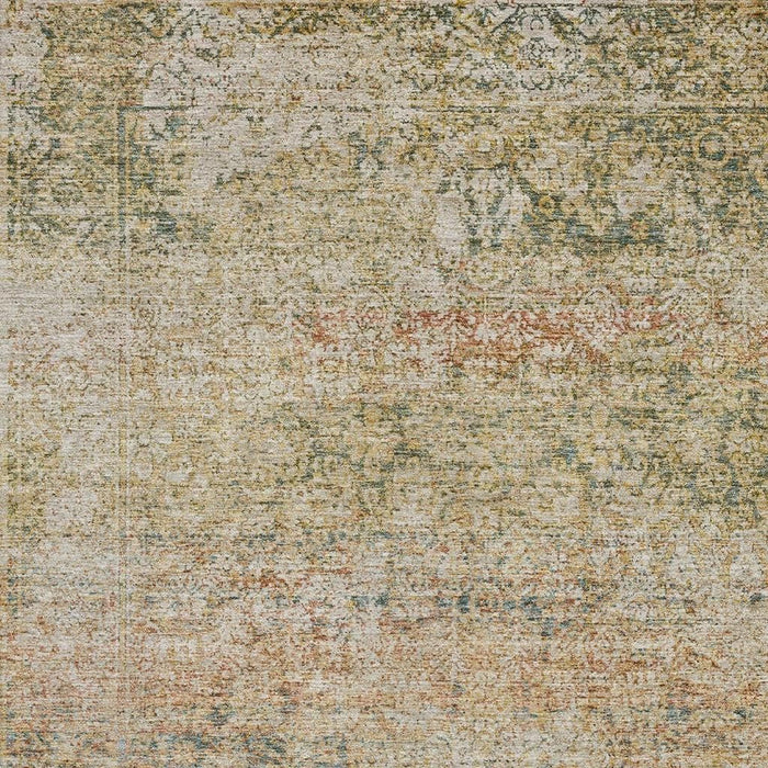 10' X 14' Abstract Washable Area Rug With UV Protection (717941) - Gold / Beige