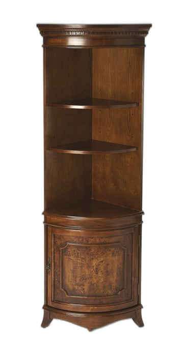Solid Wood Frame Standard Display Stand With Three Shelves - Brown