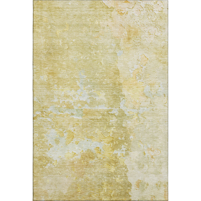 10' X 14' Abstract Washable Area Rug With UV Protection (692190) - Gold / Beige / Ivory