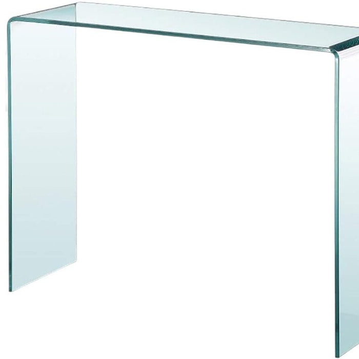 Glass Block Console Table - Clear