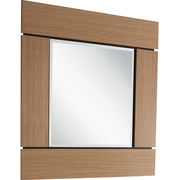 35" Square Accent Mirror - Brown