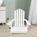 Giga outdoor or indoor children’s Adirondack arm chair in bright red, designed for kids' outdoor or indoor seating.