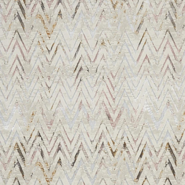 9' X 12' Chevron Distressed Non Skid Area Rug - Ivory