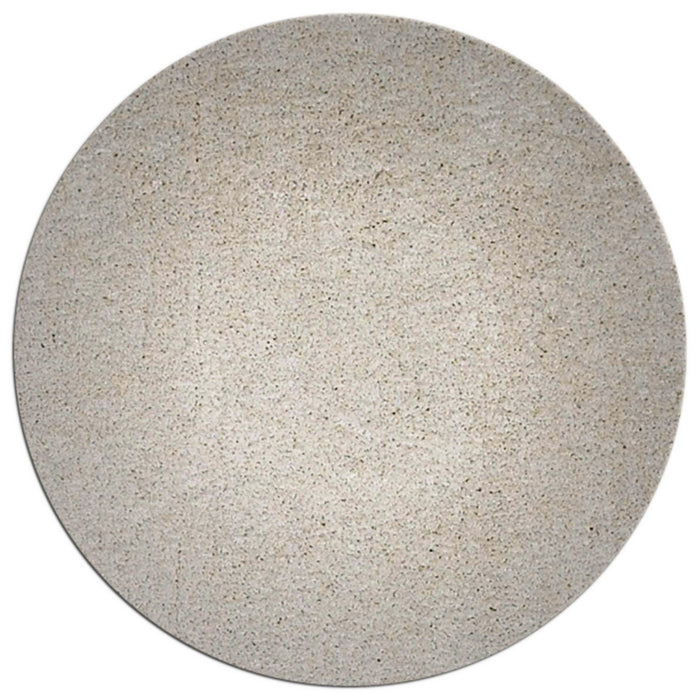 8' Round Polyester Area Rug - Ivory