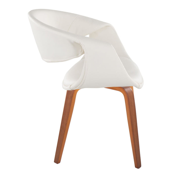 Curvo - Upholstered Chair (Set of 2) - Walnut Wood Legs