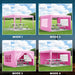 Giga 10x10 ft folding canopy with four removable sidewalls, portable outdoor event shelter, UPF 50+ gazebo for parties and camping