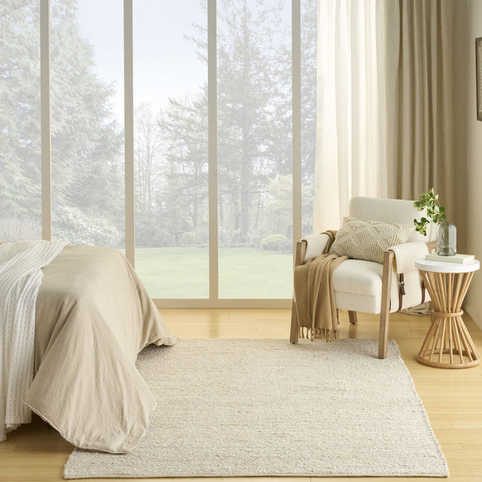 8' X 10' Jute Hand Woven Area Rug - Ivory