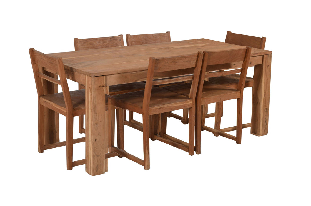 72" Rectangular Solid Wood Dining Table - Natural