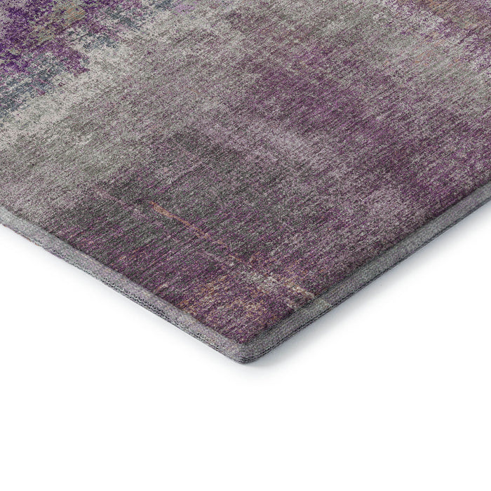 10' X 14' Abstract Washable Area Rug With UV Protection (693186) - Lavender / Blue / Ivory