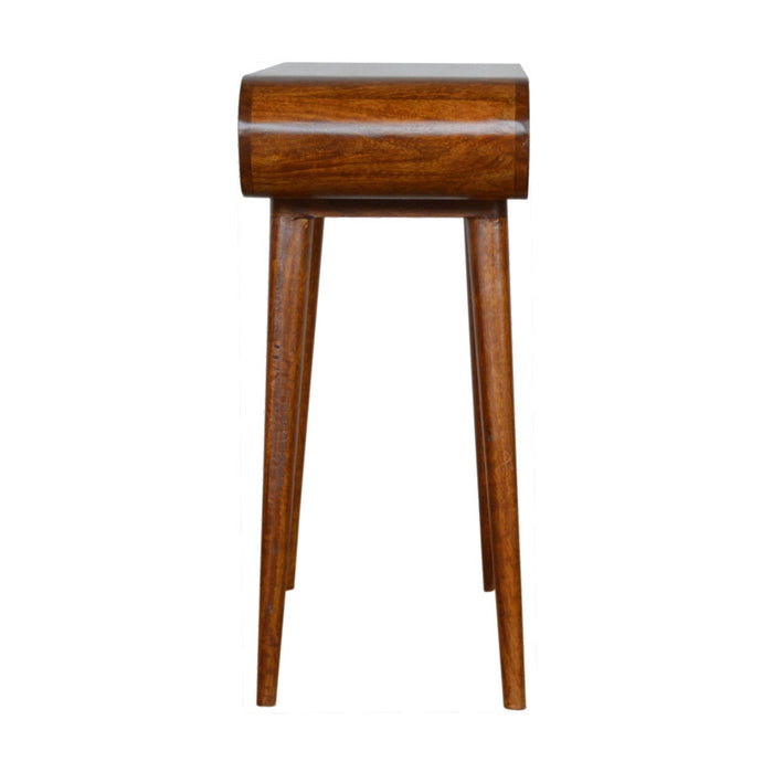 Solid Wood Solid Console Table With Two Drawers (719146) - Brown