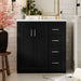 Giga bathroom vanity with sink, storage cabinet, three drawers, soft-closing doors, freestanding design in modern style