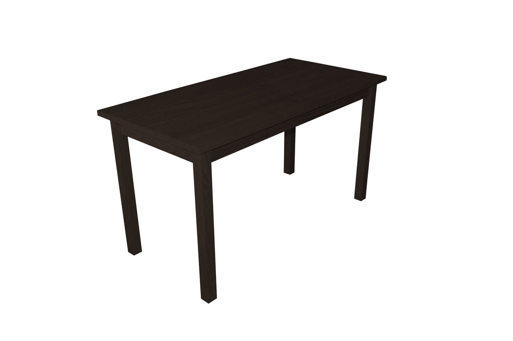 60" Solid Wood Dining Table - Dark Brown