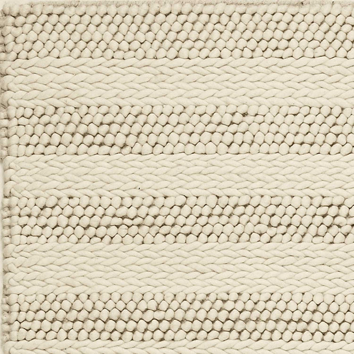 9' x 13' Wool Area Rug - White