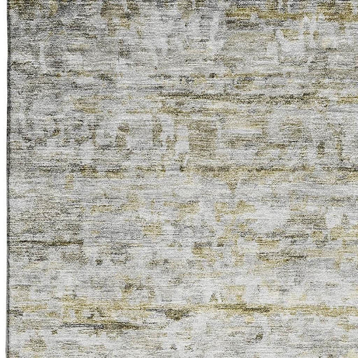 10' X 14' Striped Washable Area Rug With UV Protection (685379) - Taupe / Brown / Beige