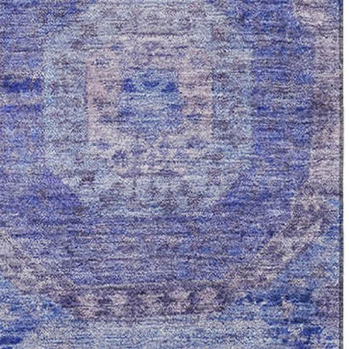 10' X 14' Abstract Geometric Washable Area Rug With UV Protection (708964) - Purple / Lavender