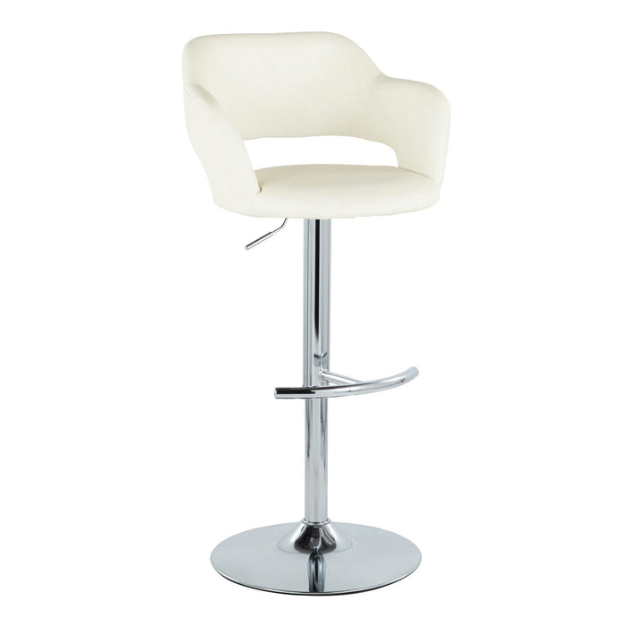 Margarite - Ajustable Barstool With Swivel - Chrome Metal (Set of 2)
