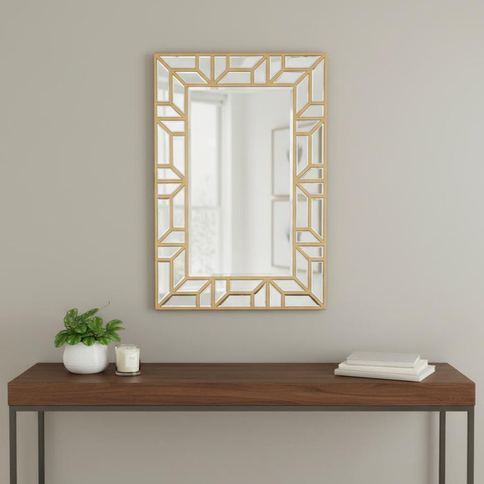 45" Framed Accent Mirror - Gold