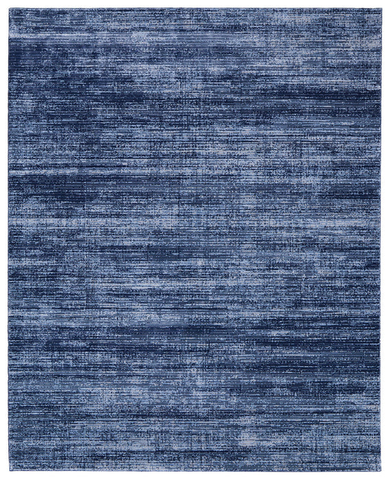 9' x 13' Power Loom Area Rug - Blue And Gray