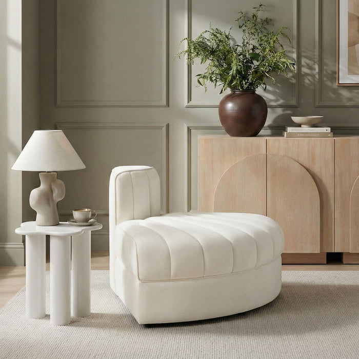 Rummi - Velvet Performance Fabric Upholstered Modular Chair