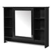 Giga modern wall-mounted medicine cabinet with adjustable shelf, soft-close door, and towel bar, in a sleek bathroom design.