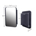 Giga recessed metal framed bathroom medicine cabinet with mirror, adjustable shelves, wall mount, and storage for bathroom organization