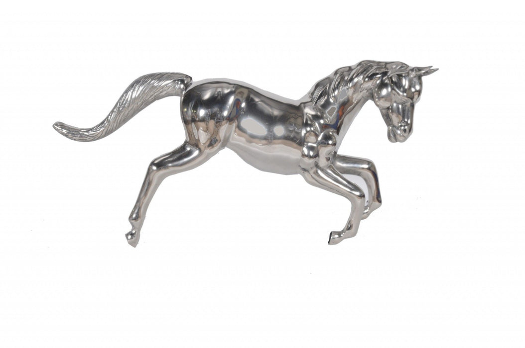 Horse Figurine Tabletop Sculpture - Nickel
