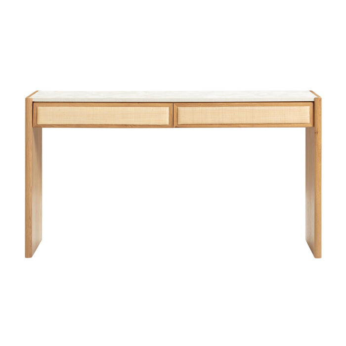 Paige - Console / Desk - Natural Oak