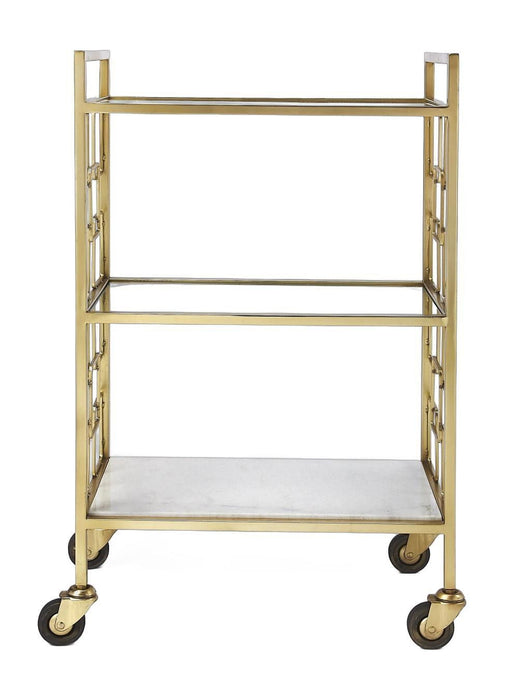 Polished Bar Cart - Gold