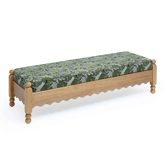 Thelma - Leopard Jacquard Bench
