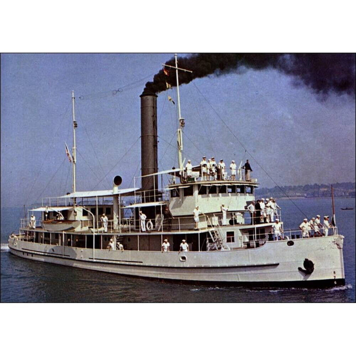 Hand Painted Model Boat (624334) - Gray