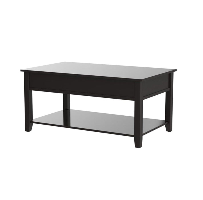 Manufactured Wood Lift Top Coffee Table With Storage - Black