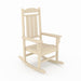 Giga traditional porch rocker chair with HDPE poly lumber, designed for porch, patio, and garden relaxation, showing a sturdy wooden frame.