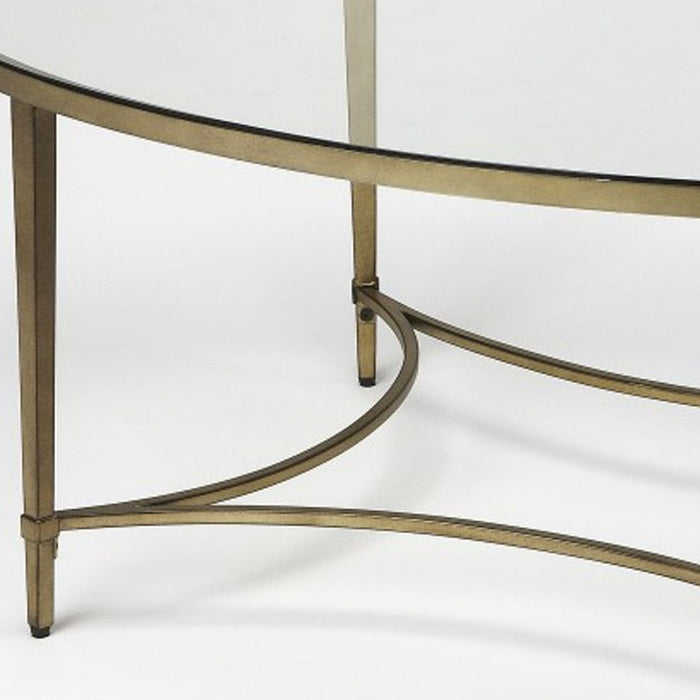 Oval Coffee Table - Gold