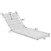Giga 2-piece outdoor chaise lounge cushions set with back and seat cushions, designed for outdoor patio furniture.