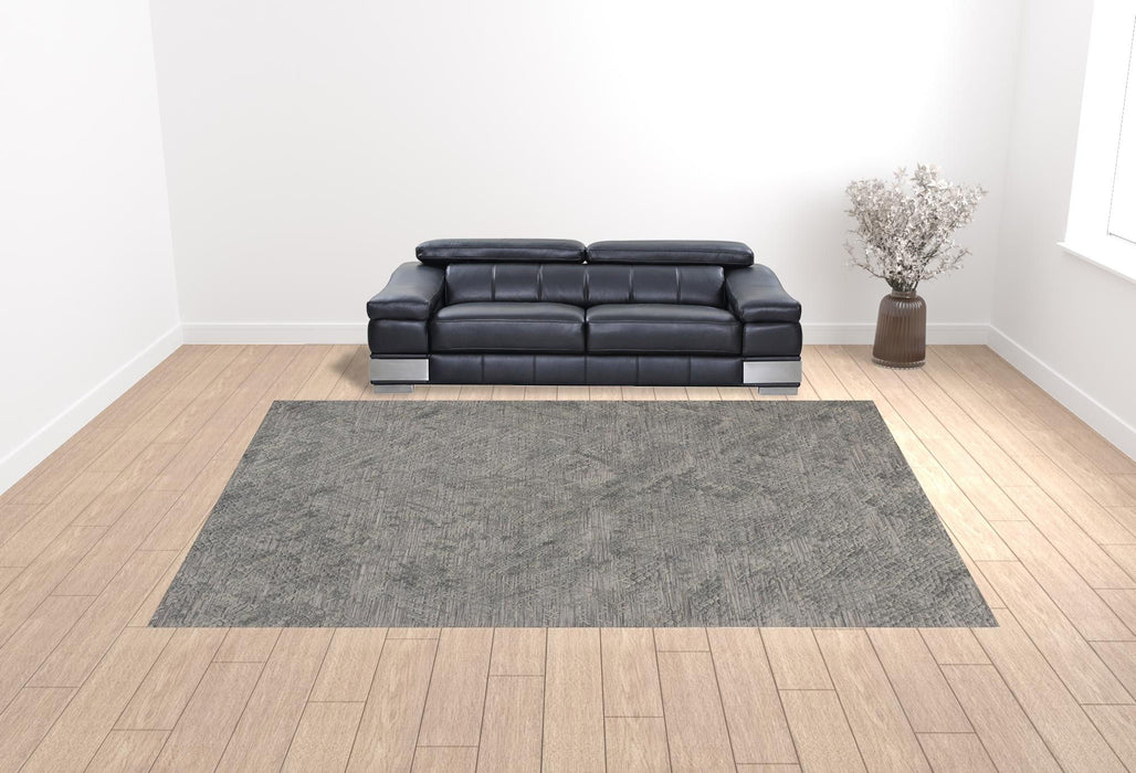 12' x 15' Abstract Hand Woven Area Rug - Gray