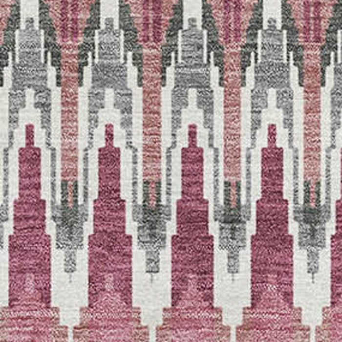 10' X 14' Southwestern Washable Area Rug With UV Protection (668265) - Mauve / Blush / Ivory